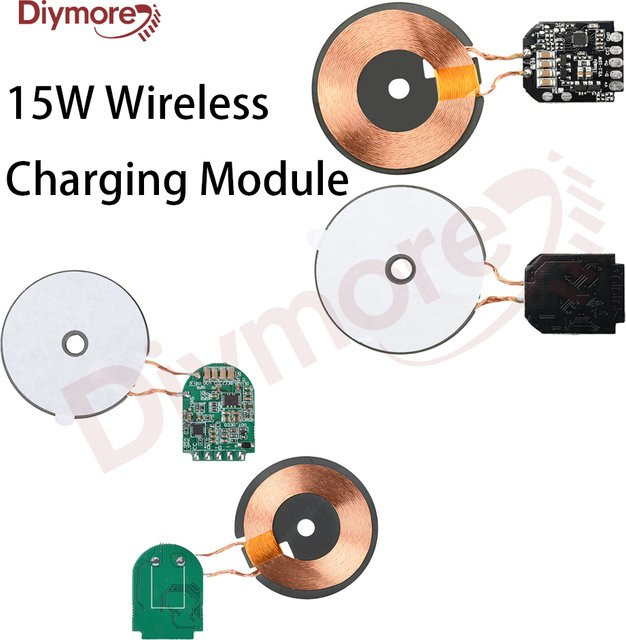 diymore 15W Drahtloses Lademodul mit Spule in Grau - Bild 1