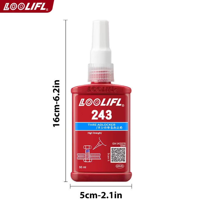 LOOLIFL Schraubenfixiermittel Blau, Universelles Gewindesicherungsmittel mit Rostschutz und Anti-Löse-Effekt, Entfernbar - Bild 6