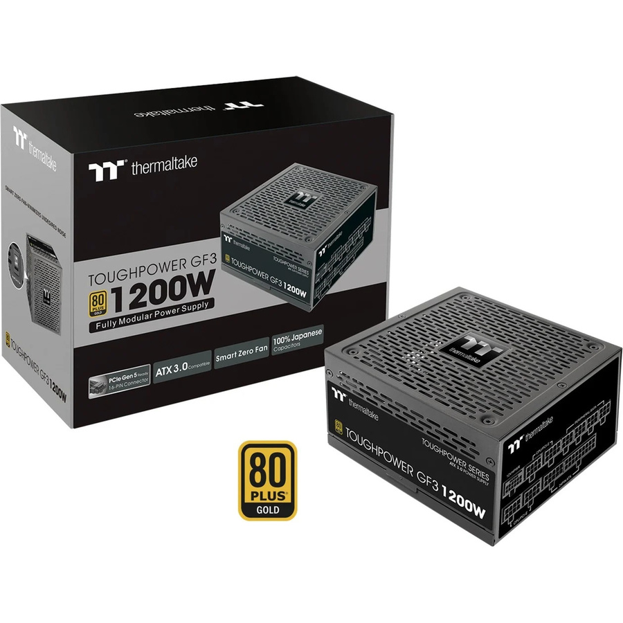 Thermaltake Toughpower GF3 PC-Netzteil, 1200W, 80 Plus Gold, Schwarz - Bild 1