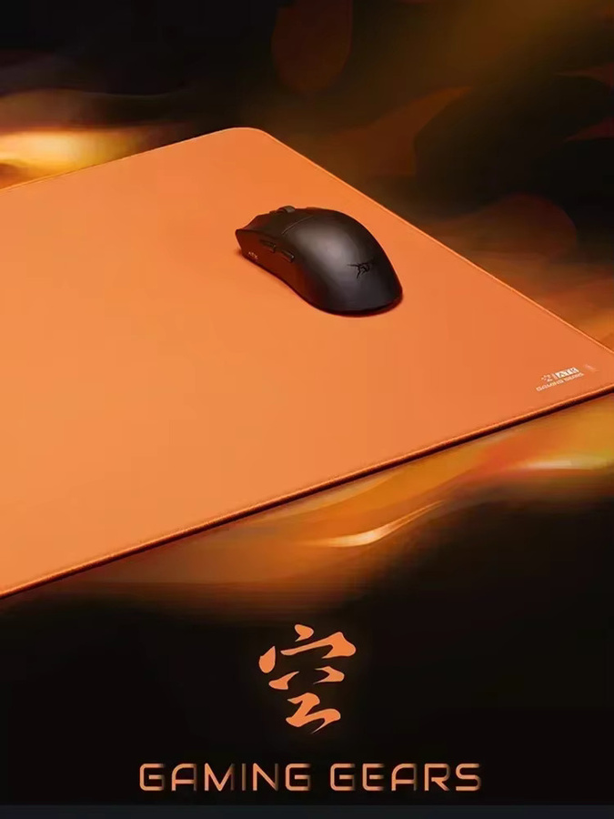 ATK E-Sport Mauspad Mythos Wukong in Schwarz und Orange mit XSOFT sinkender Kante - Bild 2