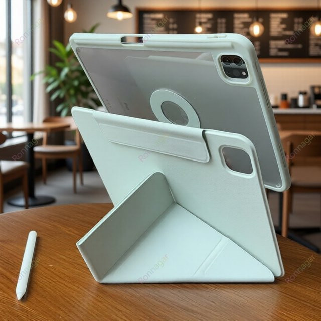 Ronnagar Magnetisches abnehmbares Gehäuse für iPad Air und Pro in Grau - Bild 1