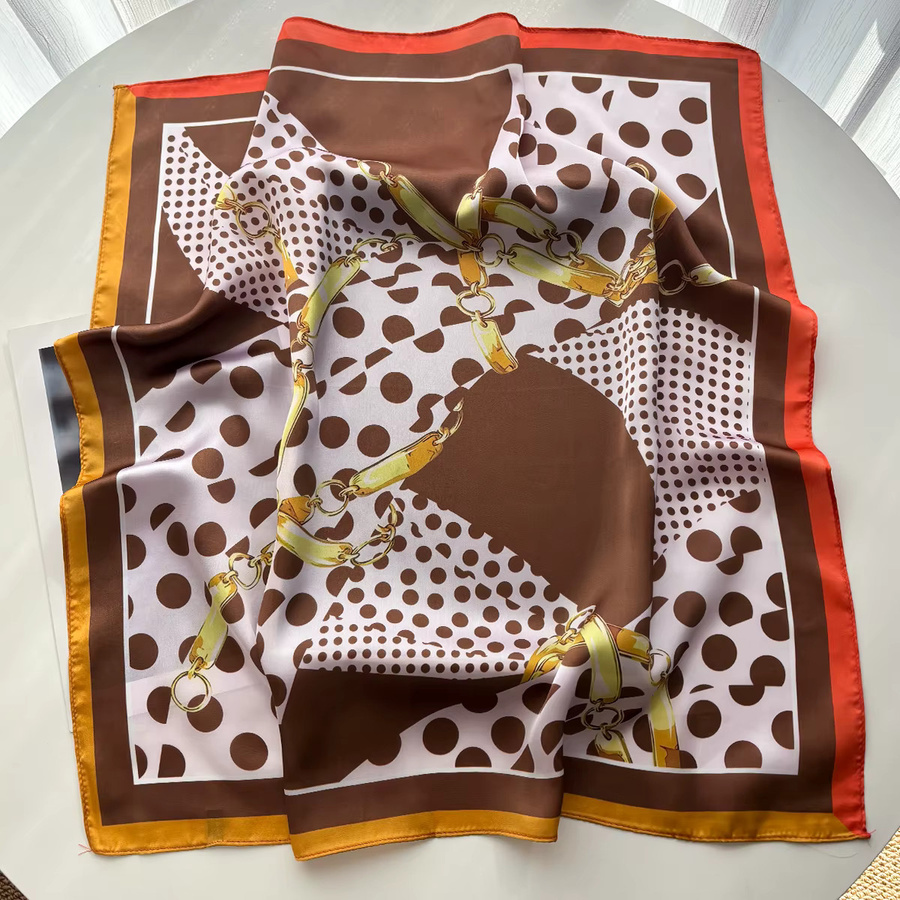 Schal Damen, Imitation Seide, Fleck, Quadrat - Bild 2