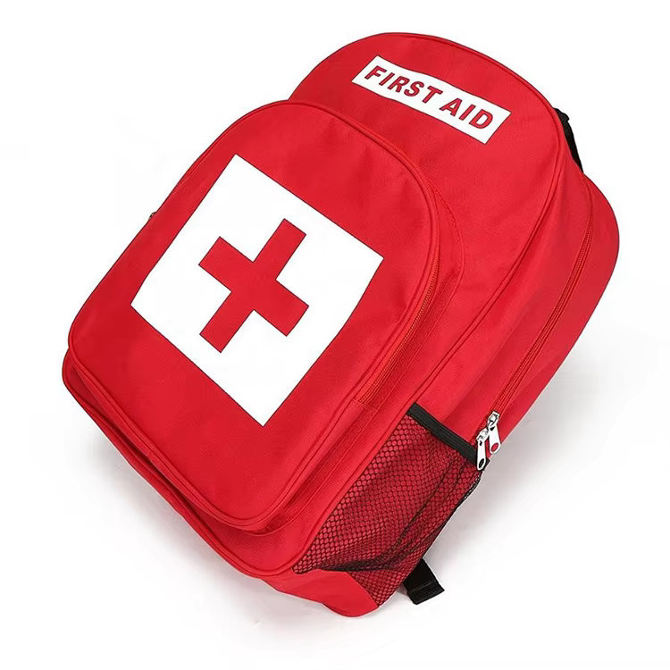 Tragbare Erste-Hilfe-Tasche aus Nylon in Rot für Reise und Lagerung - Bild 2