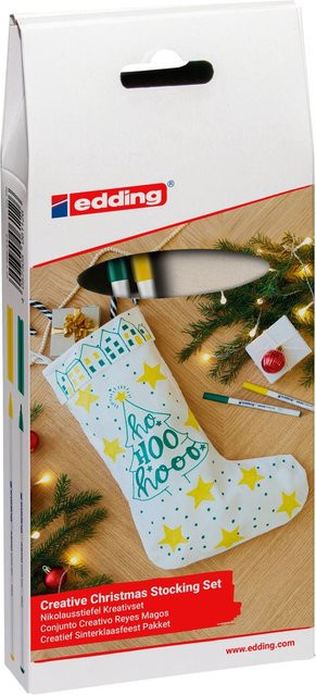 edding Nikolaus-Set in Grün und Gelb - Bild 1