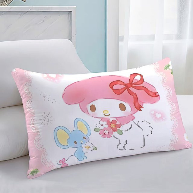 Sanrios Dekokissenbezüge in Pink, rechteckige Sofakissenhüllen, Breite: 40 cm, Tiefe: 60 cm - Bild 1