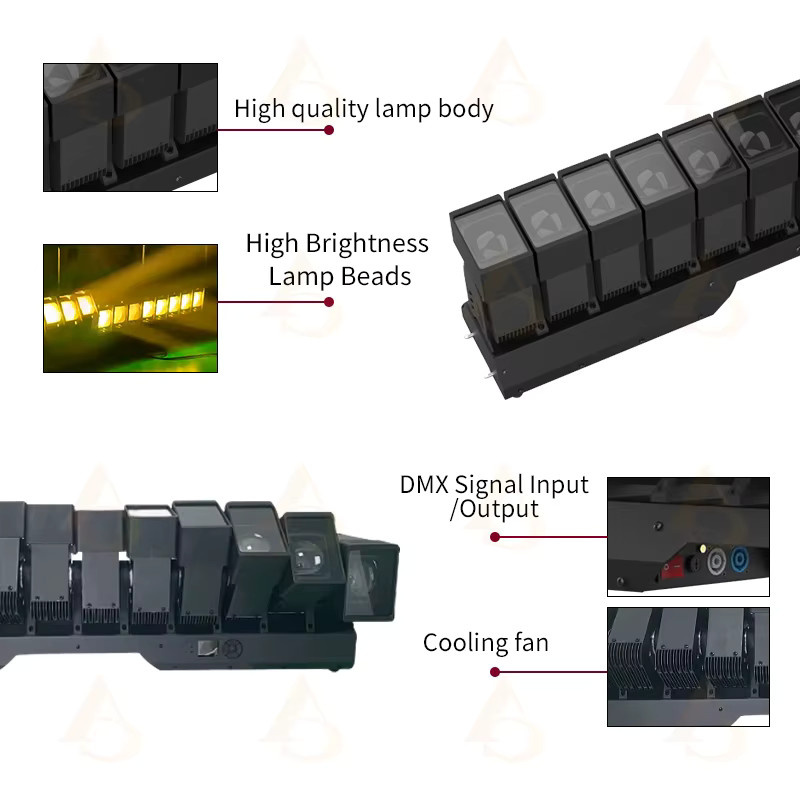 DMX Pixel Moving Head Beam Bar mit 12x60W für Bühne und Event in Schwarz - Bild 3