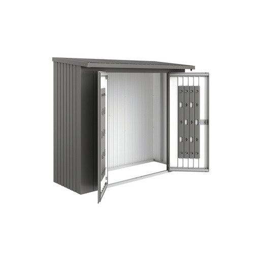 Biohort Türpaket für Kaminholzregal WoodStock 230 in Quarzgrau-Metallic, B x H: 135 x 171 cm - Bild 3