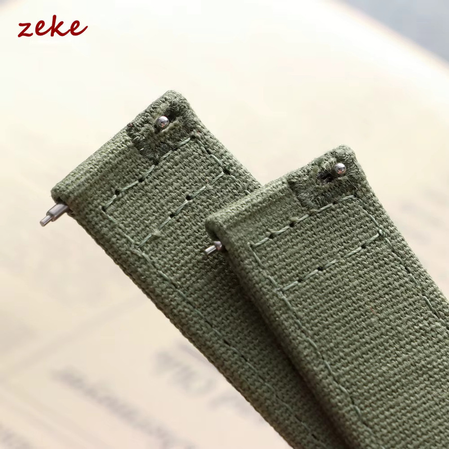 crazyband Uhrenarmband Stoff, Textil/NATO, Herren, Schwarz - Bild 6