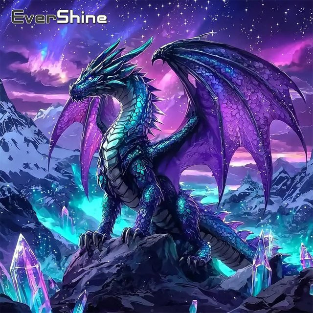 Evershine Dinosaurier Diamant Malerei, Mosaik, Dinosaurier, Tiere, Fantasy - Bild 1