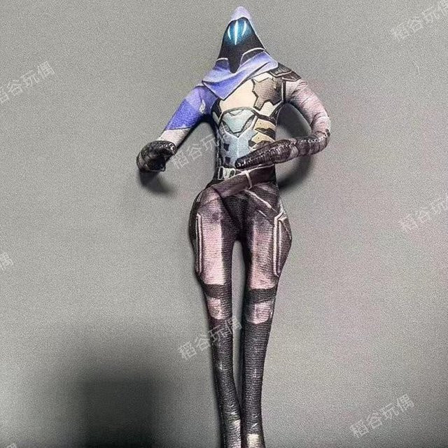 Yiran toy Valorant Jett Reyna Cosplay Plüschpuppen, 28cm, ab 14 Jahren - Bild 1