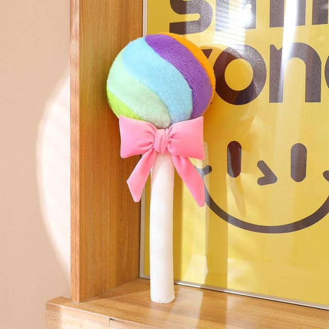Bunte Süßigkeitenpuppe Plüschtier, Lutscher, rosa, ab 3 Jahre - Bild 1