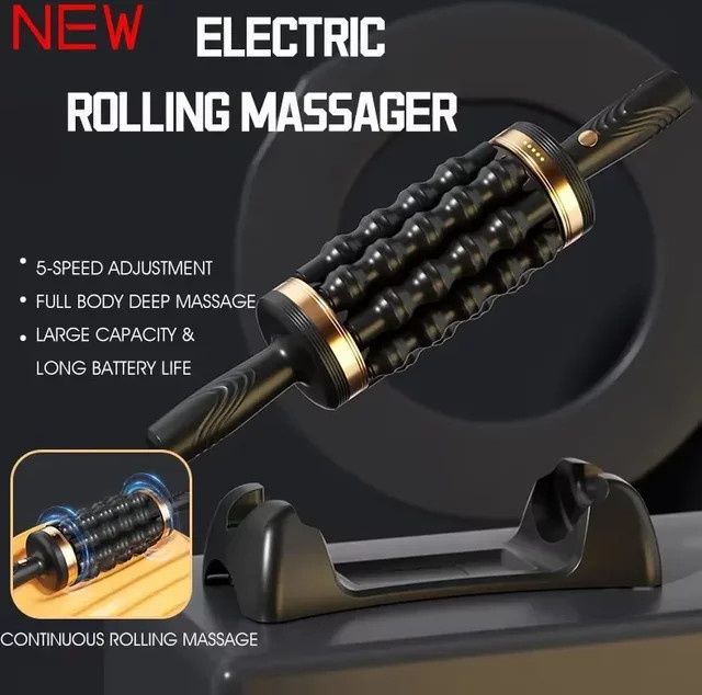 Vilnason Relax Stress-Massagegerät in Schwarz zur Muskelentspannung und Ganzkörpermassage - Bild 1