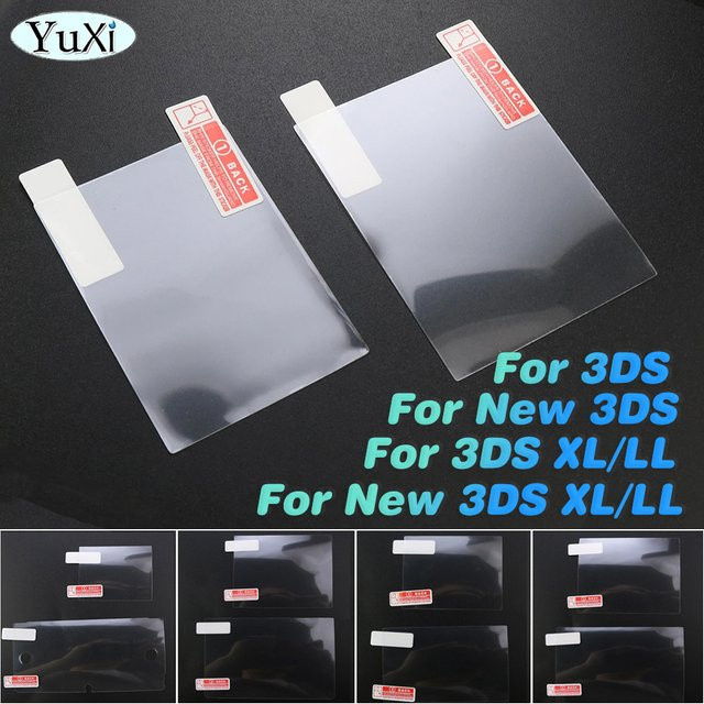 Nintendo New 3DS XL und 3DS LL Schutzfolien-Set für obere und untere Displays in Transparent - Bild 1