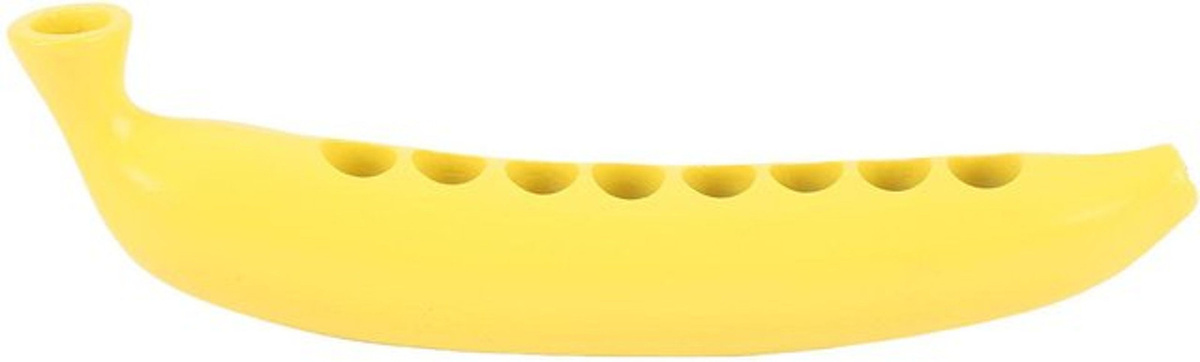 OutsideWorld Bananen Kerzenhalter für 8 Tafelkerzen aus Kunststoff, Gelb - Bild 1