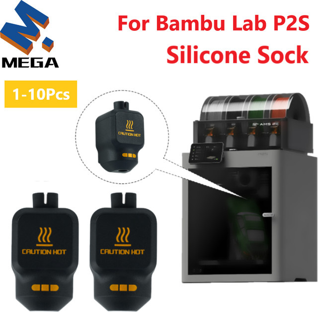 Bambu Lab P2S Silikon Socken für Heizblock und Hotend zur Wärmedämmung in Schwarz - Bild 1