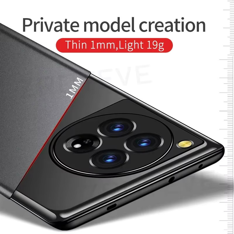 ZROTEVE Schutzhülle für OnePlus 11 R, 12, 13, 15 Serie, schlanke matte PC-Abdeckung, Schwarz - Bild 3