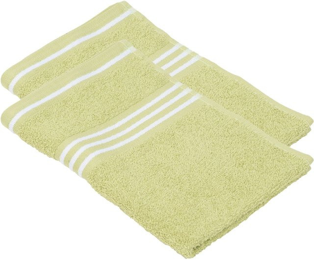 GÖZZE Gästetuch Rio Doppelpack aus Baumwolle, Farbe: Grün, B/T: 30 x 50 cm - Bild 1
