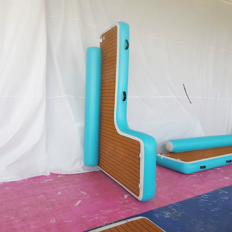 Ejia Aufblasbare Runde Lounge-Liege als Schwimmende Plattform in Türkis, Durchmesser: 240 cm - Bild 2