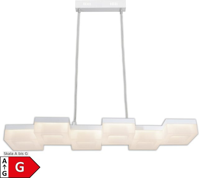 Näve LED-Pendelleuchte Moggi Weiß B/H/T: 20 x 27 x 75 cm - Bild 1