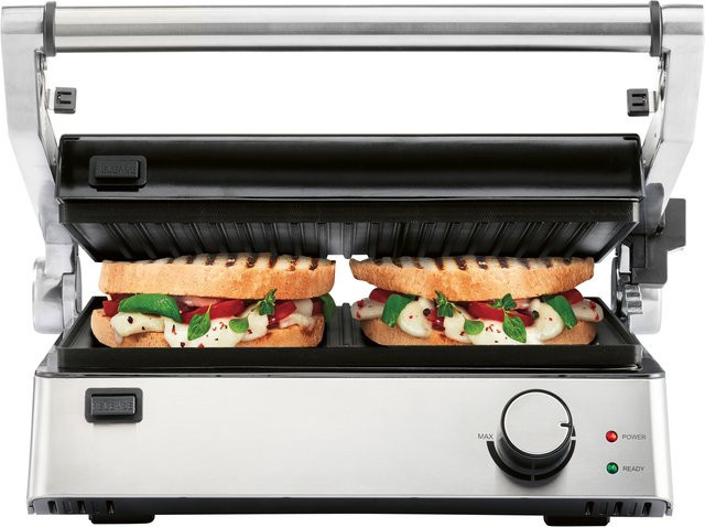 SILVERCREST KITCHEN TOOLS Kontaktgrill SKGE 2000 D3, 180 Grad aufklappbar - Bild 1