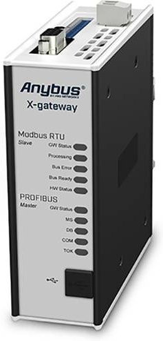 Anybus AB7808 ROFIBUS DP-V0 Master/Modbus-RTU Slave Gateway in Grau, 24 V/DC - Bild 1