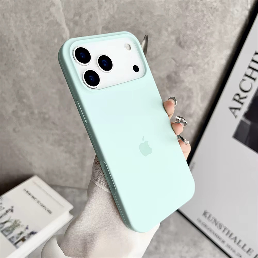 Original Flüssig-Silikon Handyhülle für iPhone 17 Pro Max in Bonbonfarben mit Logo-Box Cover - Bild 2