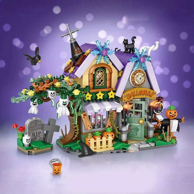 LOZ Halloween House Bausteine Bunt - Bild 1