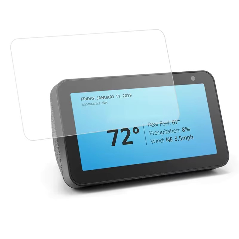 Displayschutzfolie aus gehärtetem Glas für Amazon Echo Show 5, 8 und 10, transparent, HD klar und kratzfest - Bild 2