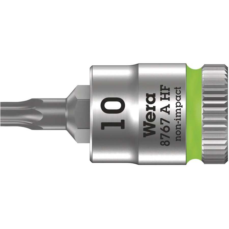 Wera Zyklop Bitnuss 8767 A HF TX 10 x 28 mm mit 1/4 Zoll Antrieb in Silber - Bild 2