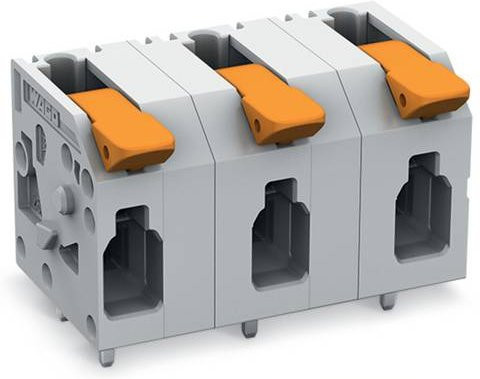 WAGO 2604-1511 Leiterplattenklemme Grau 10 Stück - Bild 1