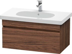 Duravit Waschtischunterschrank DuraStyle in Nussbaum dunkel, wandhängend, Breite: 80 cm, Tiefe: 45,3 cm, Höhe: 39,8 cm - Bild 1