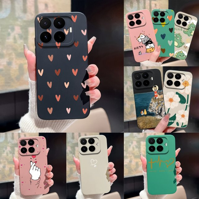 Schutzhülle für Xiaomi 17T und 17 Pro Max mit Love Heart Kitten Design, Staubdichte Anti-Drop Handyhülle in Multicolour - Bild 1