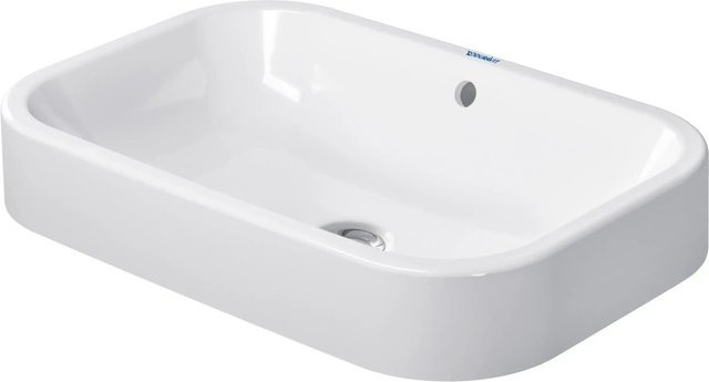 Duravit Aufsatzwaschtisch Happy D.2 aus Keramik, Weiß Geschliffen, mit Überlauf, B/T: 60 x 40 cm, H: 16,5 cm - Bild 1