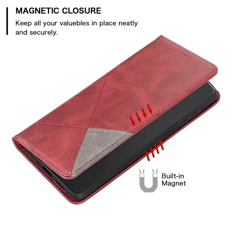 Magnetische Leder-Brieftasche als Flip-Etui für Xiaomi Poco F8 Pro, Poco F8 Ultra 5G und M7 4G in Schwarz - Bild 3