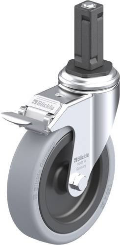Blickle LKRA-VPA 126G-11-FI-EV13 Lenkrolle mit Feststeller in Grau und Schwarz, Rad-Durchmesser: 125 mm, Tragfähigkeit: 120 kg - Bild 1