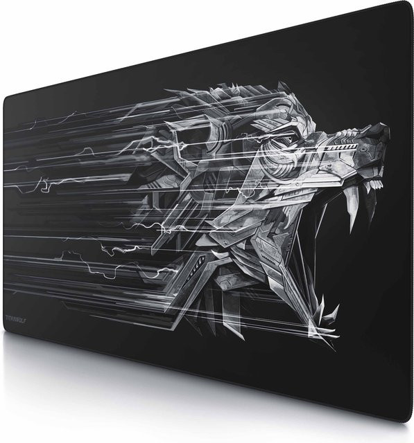 Titanwolf Gaming Mauspad Wolf Epsilon XXXL Speed Mousepad, Farbe: Schwarz, B/T: 120 x 60 cm - Bild 1