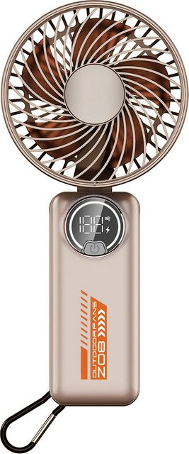 Tragbarer Mini-Ventilator Techsuit Z8, Beige, wiederaufladbar - Bild 1