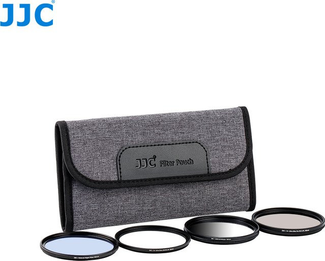 Jjc Kamera Objektiv Filterbeutel in Grau für Filtergrößen von 37mm bis 82mm - Bild 1