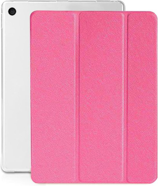 Tablet-Hülle mit Dreifach-Faltabdeckung für iPad 2 bis 10. Generation in Schwarz, Gold, Pink und Blau - Bild 1