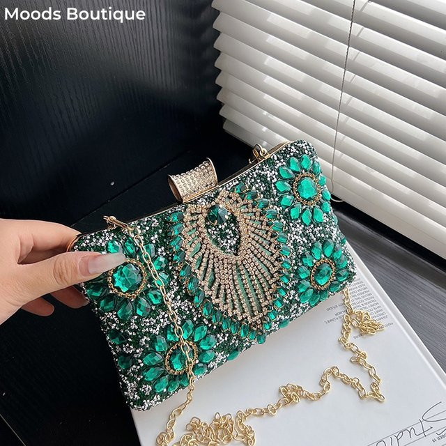 Moods Boutique Abend-Clutch-Tasche, Strass, Damen - Bild 1