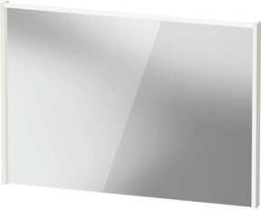 Duravit LED-Badspiegel D-Code 2.0 in Weiß mit Lichtfeld oben, B: 100 cm, H: 70 cm, T: 5 cm - Bild 1
