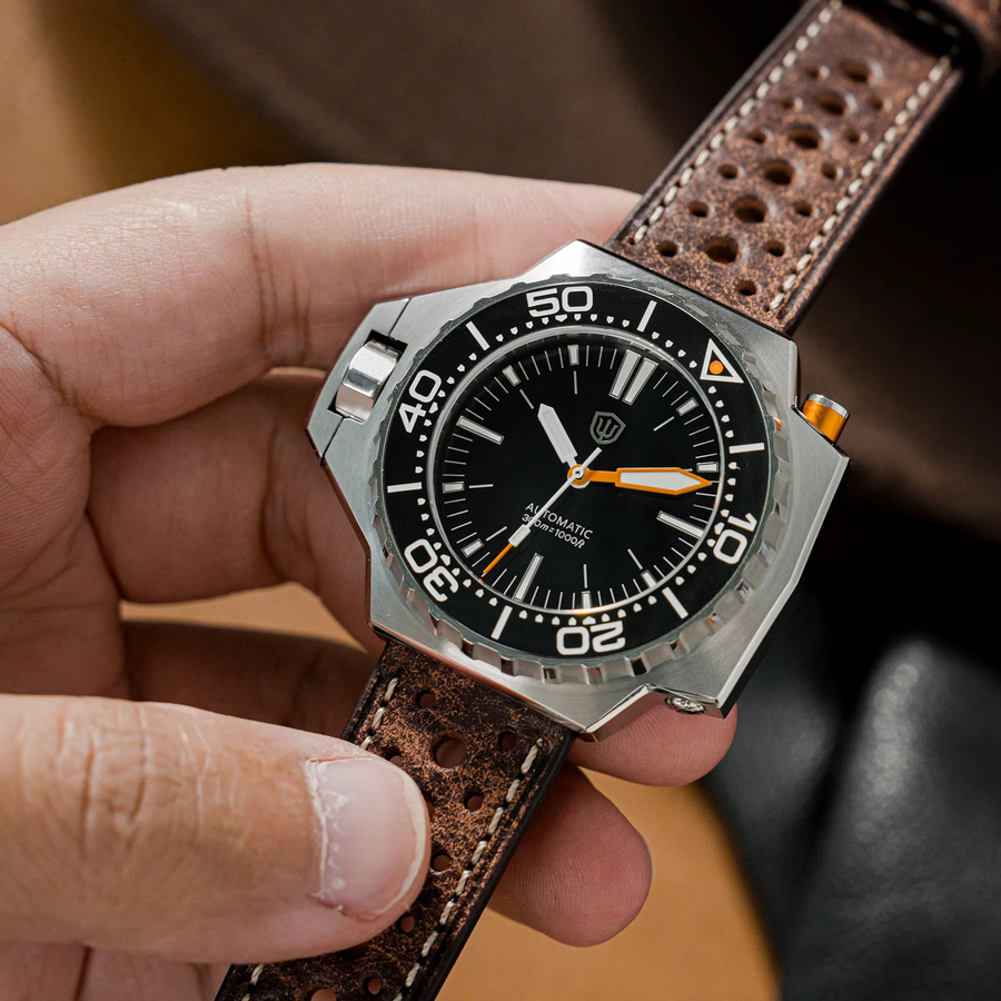 Watchdives Automatische Taucheruhr, Edelstahl, 30 ATM, Herren - Bild 3