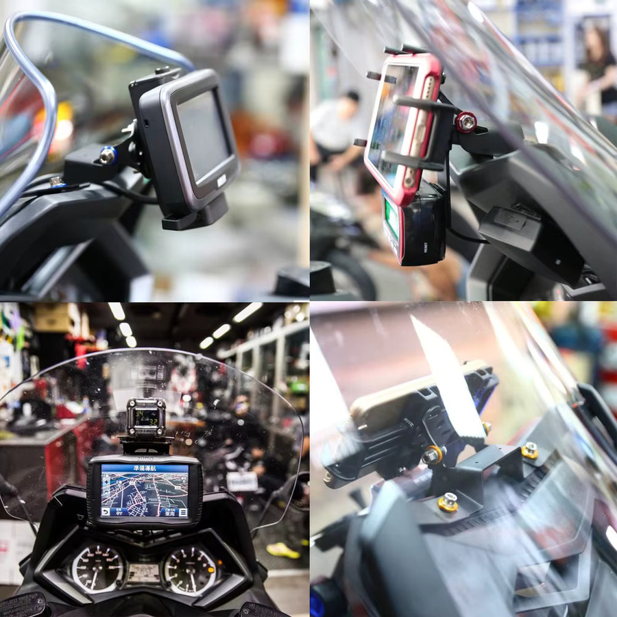 Otilli Handyhalterung für Yamaha TMAX 530 (2012-2016) in Schwarz für Navigation und GPS - Bild 4