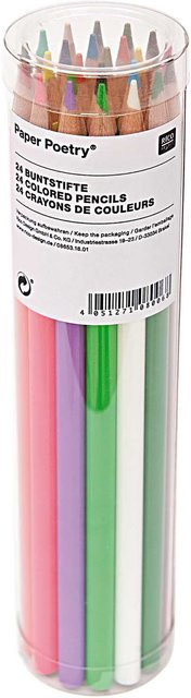 Rico Design Paper Poetry Buntstifte Multicolour 24 Stück - Bild 1