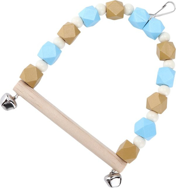 OutsideWorld Holzblockschaukel mit Glockenhaken, Papageienfarbig - Bild 1
