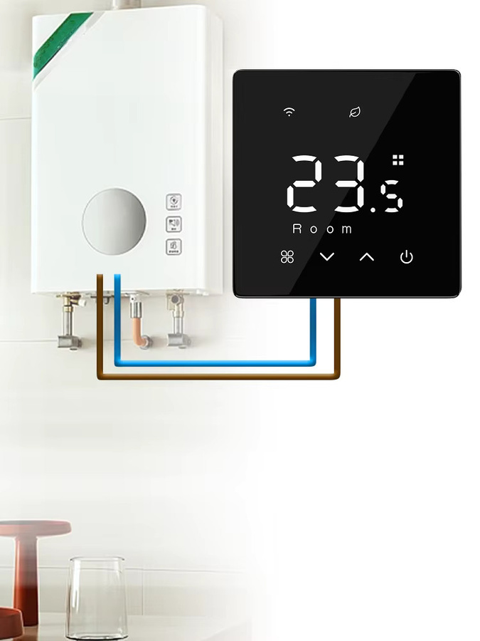 EZAIOT Smart Thermostat WiFi und ZigBee drahtloser Thermoregler in Schwarz für Gaskessel mit Alexa und Google Home Unterstützung - Bild 5