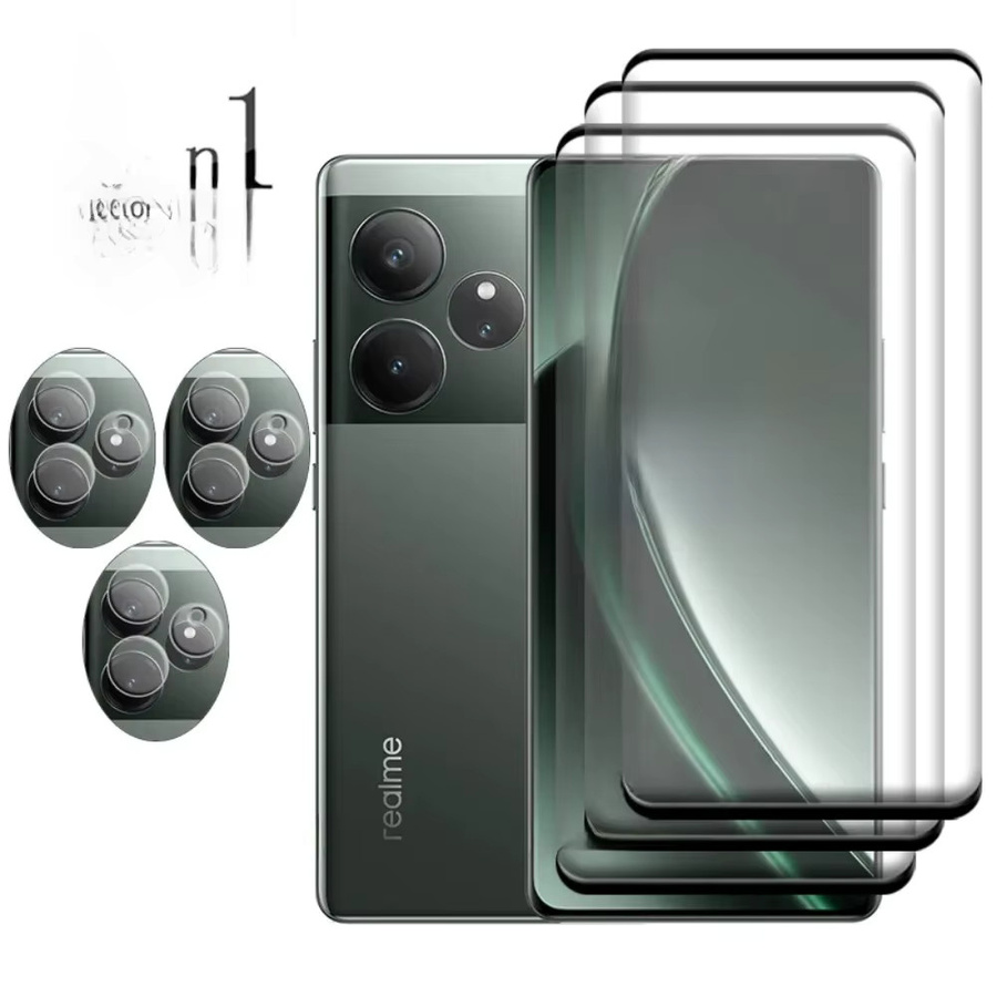 ERIKOLE Explosionsgeschütztes Displayschutzglas für Realme GT 6, Transparent - Bild 1