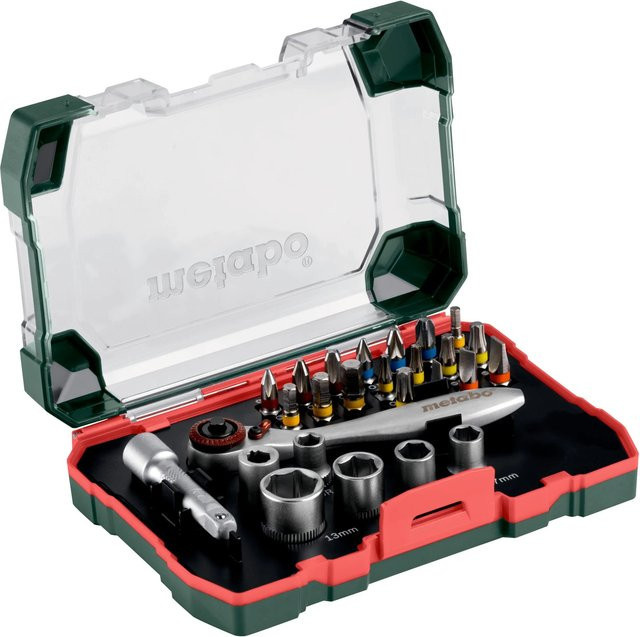 Metabo Bit- und Ratschenset SP 26-teilig aus Edelstahl in Multicolor - Bild 1