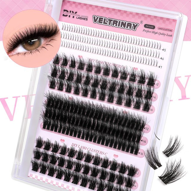 Veltrinay Wimpernbüschel, Black, Unisex - Bild 1