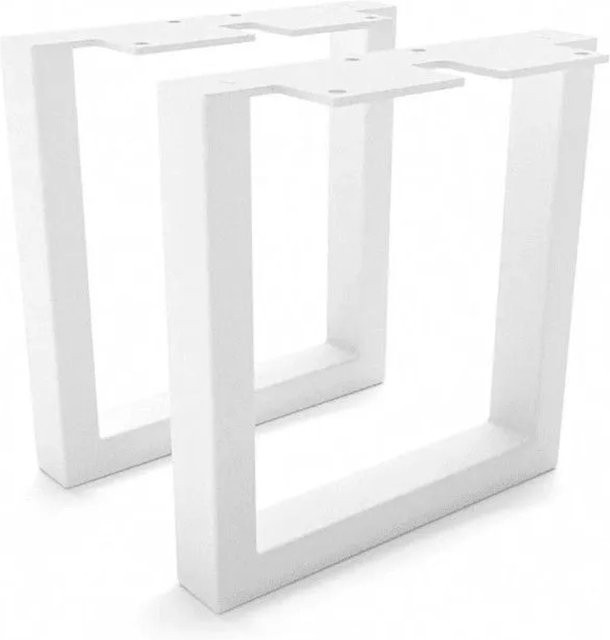 HEVVA Möbelfüße GRAZ 2er Set Weiß Höhe: 20 cm, Tiefe: 20 cm - Bild 1
